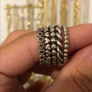 Pandora rings(ALL 5) sizes 5/6